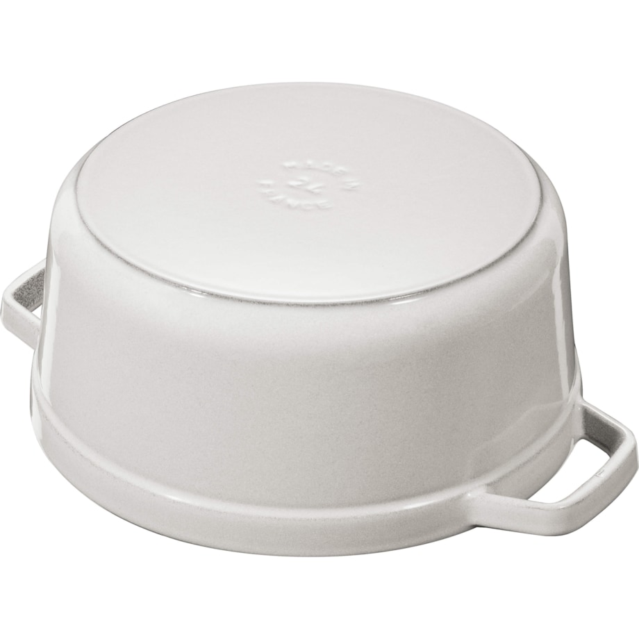 Garnek żeliwny okrągły Staub - 5.2 ltr, Biała trufla