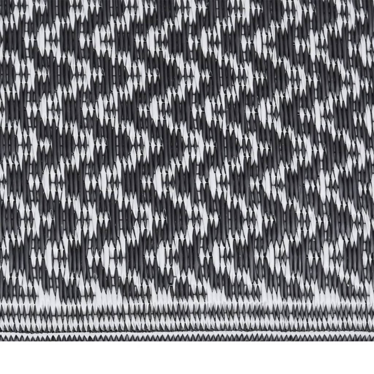 vidaXL Dywan zewnętrzny, ARAKIL czarny, 80 x 250 cm, PP