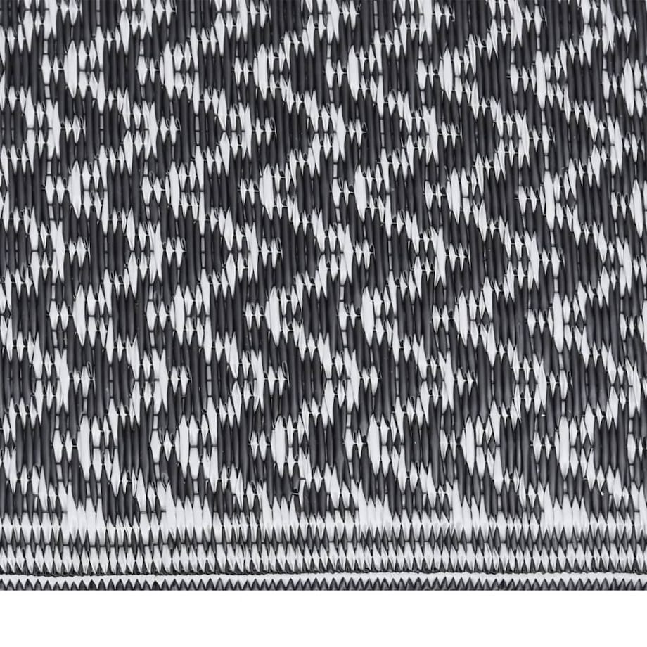 vidaXL Dywan zewnętrzny, ARAKIL czarny, 80 x 250 cm, PP