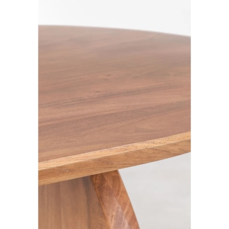 Duży stół drewno akacjowe Delta 200x105 cm brązowy