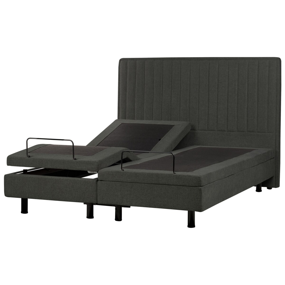 Łóżko regulowane DUKE II 160 x 200 cm Ciemnoszary