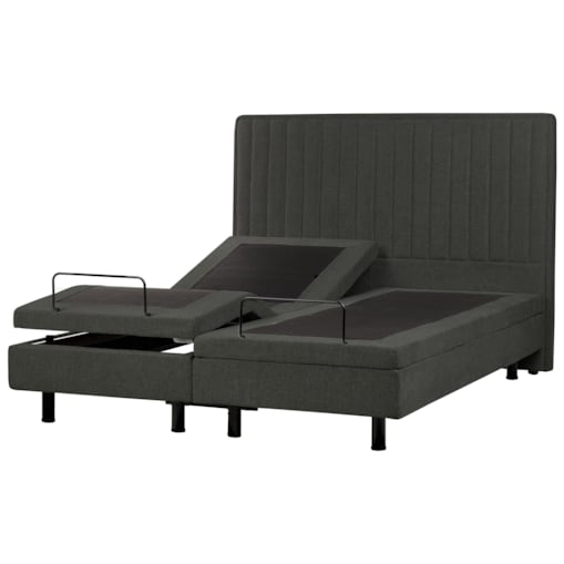 Łóżko regulowane DUKE II 160 x 200 cm Ciemnoszary