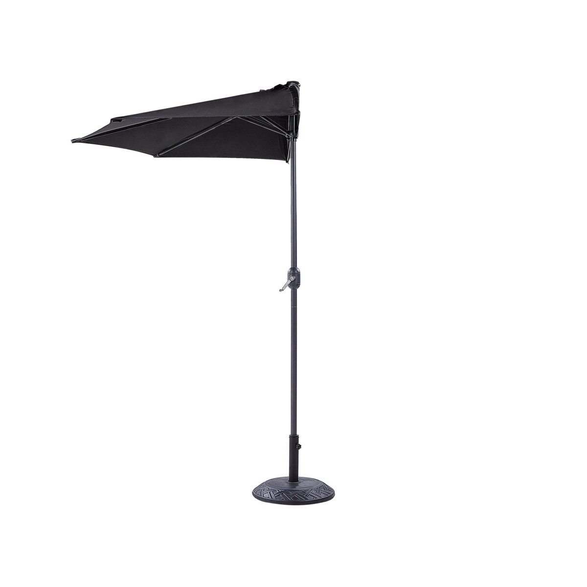Parasol ogrodowy półokrągły 270 cm czarny GALATI
