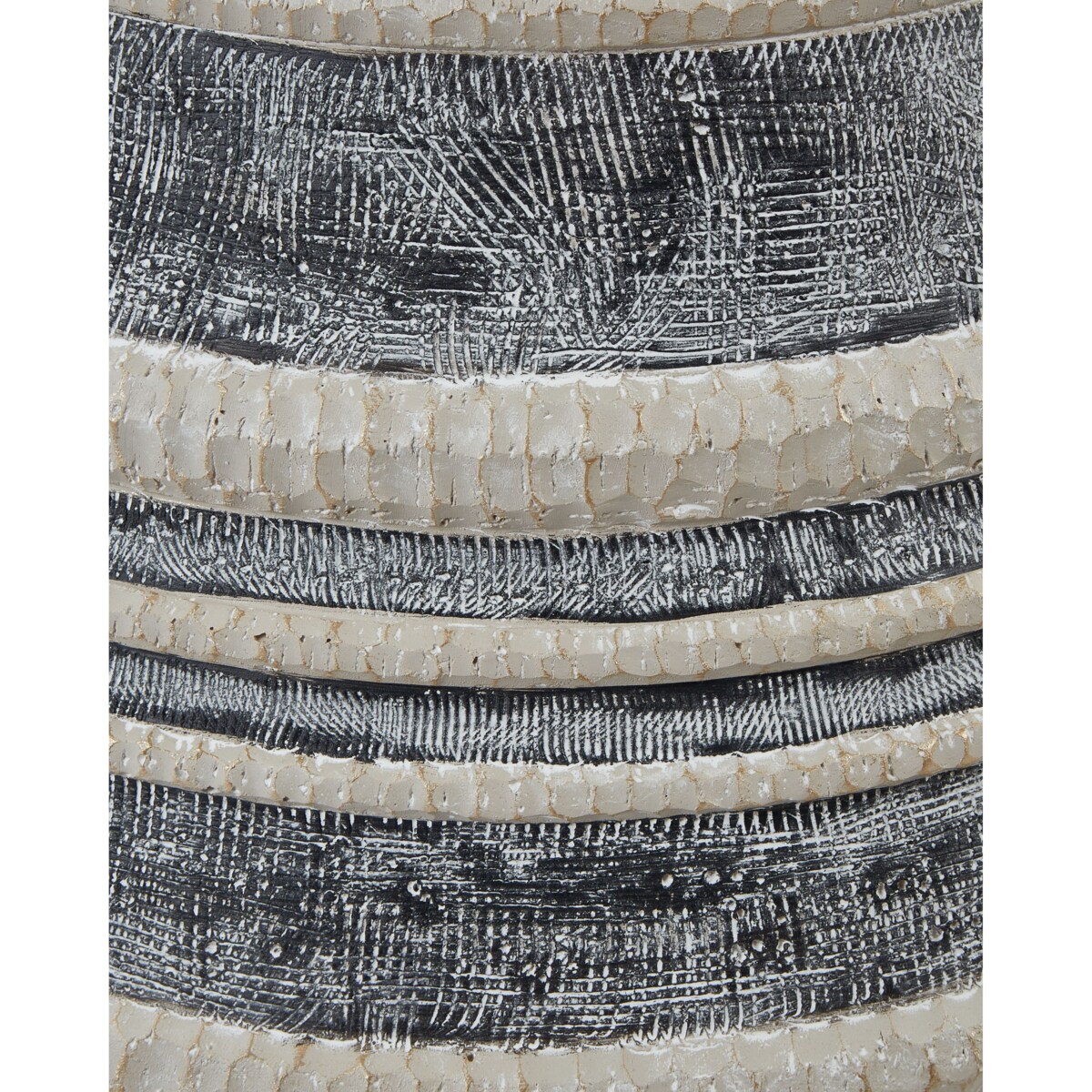 Doniczka na stojaku 37 x 37 x 54 cm beżowo-szara ATHAEA