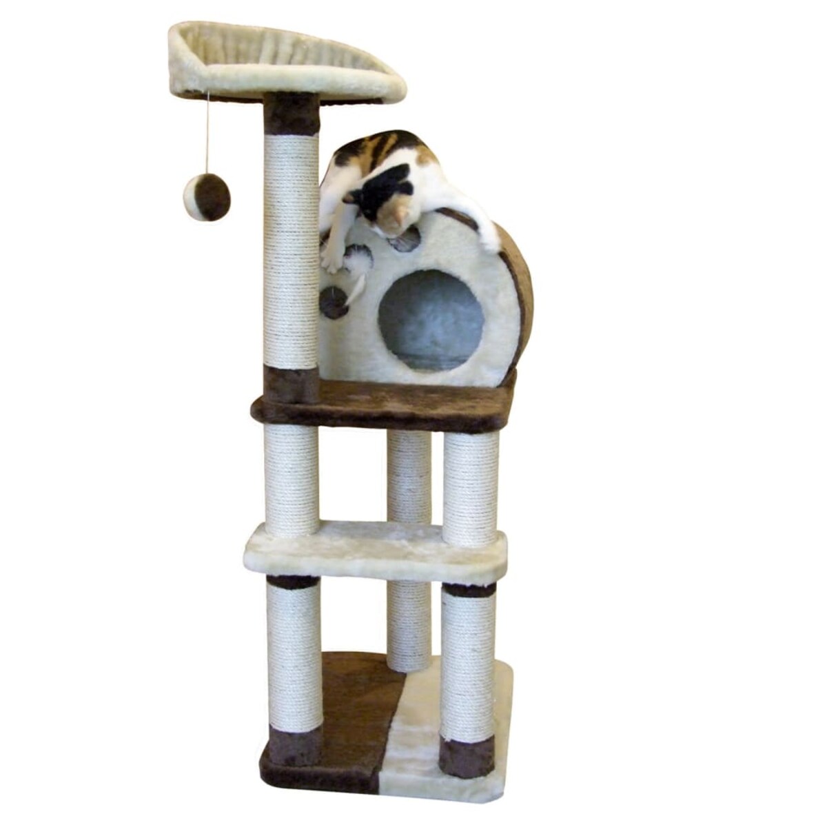 Kerbl Drapak dla kota Planet X, 127 cm, brązowo-beżowy