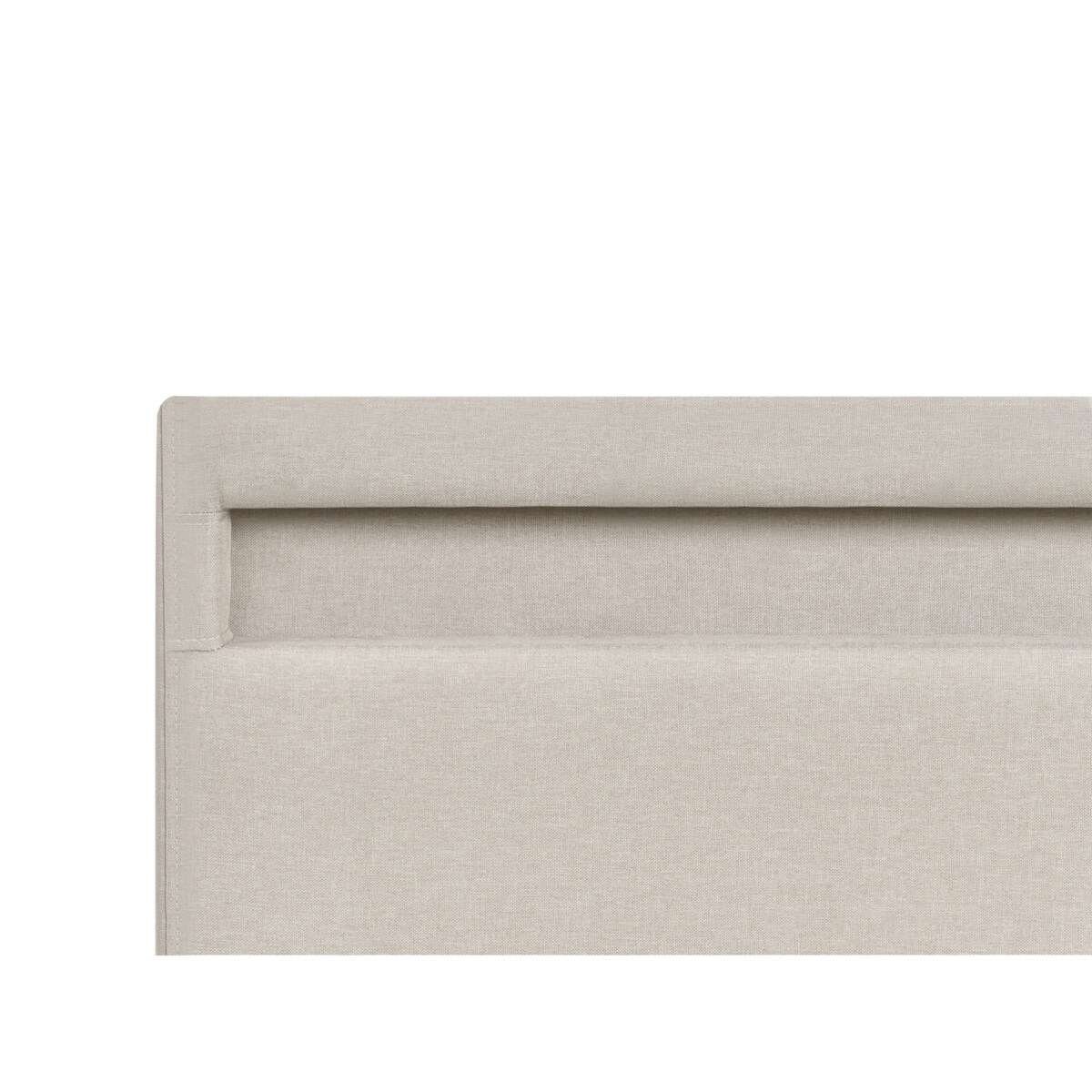 Łóżko LED z pojemnikiem ARMELLE 160 x 200 cm Beżowy