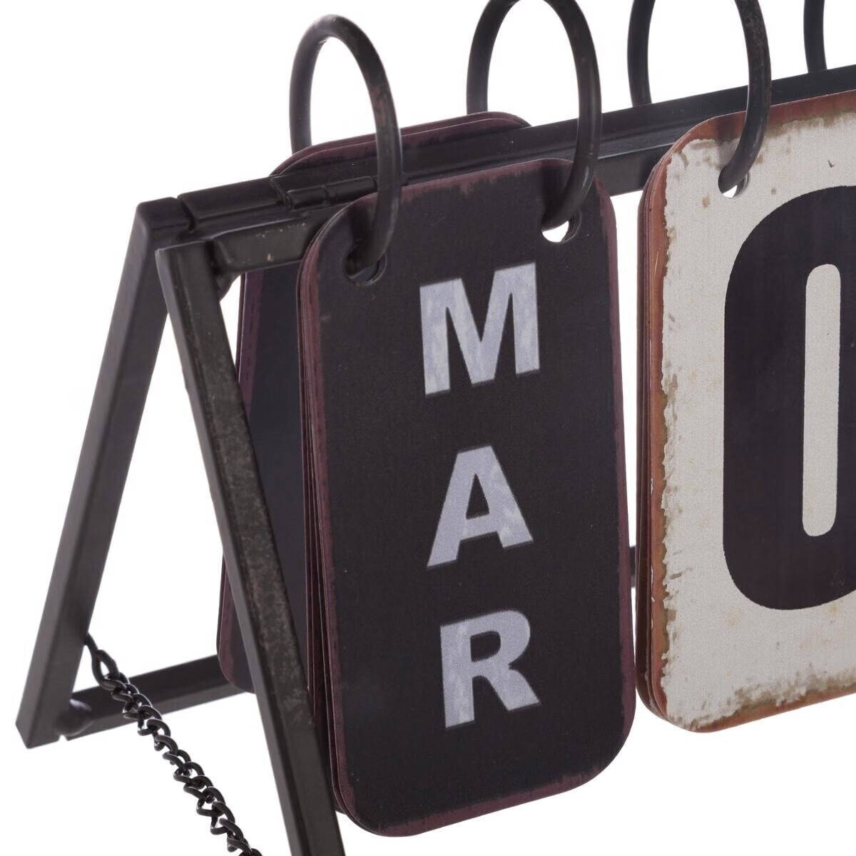 Kalendarz ozdobny z metalu