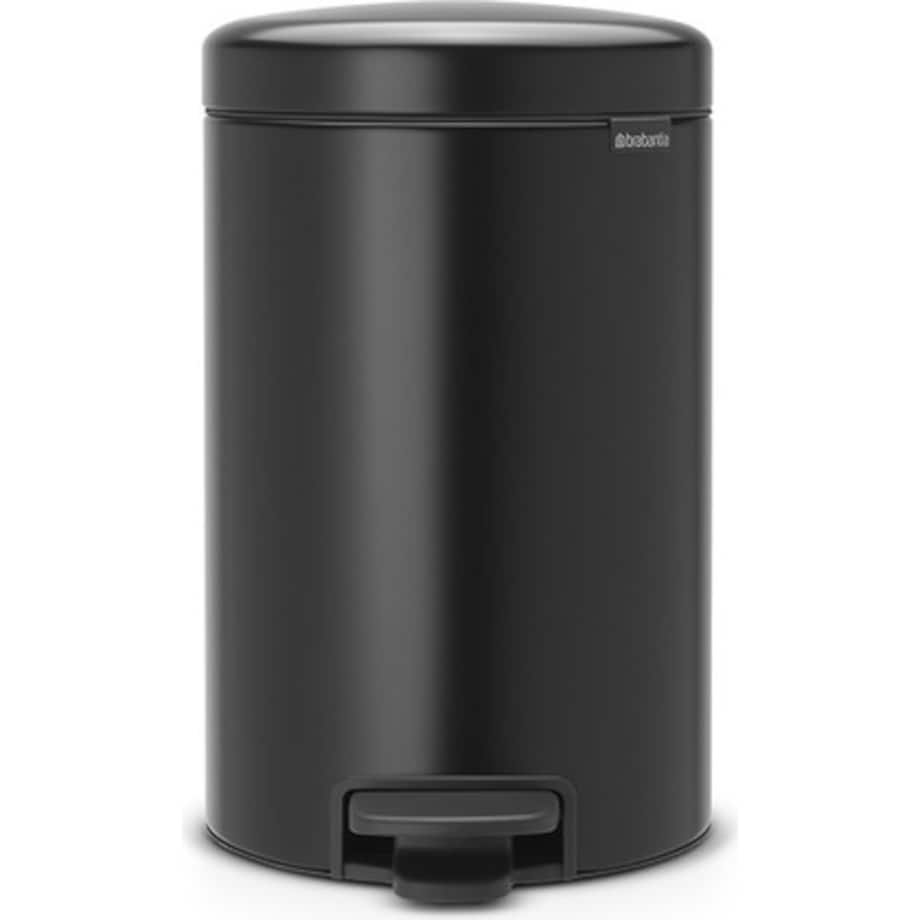 Kosz na śmieci pedałowy 20l Newicon mat black 114106