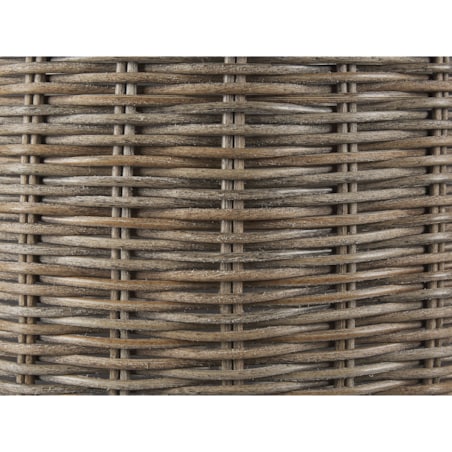 Zestaw 2 koszy na kwiaty BITOLA 40/48 cm Brązowy Technorattan