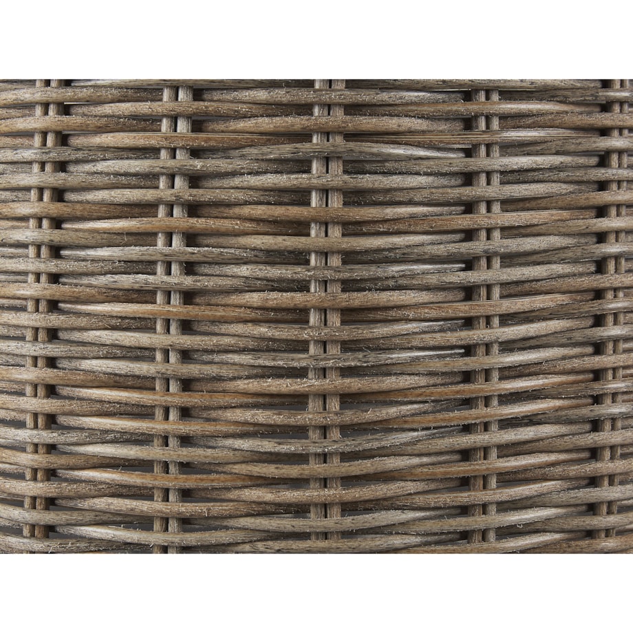 Zestaw 2 koszy na kwiaty BITOLA 40/48 cm Brązowy Technorattan