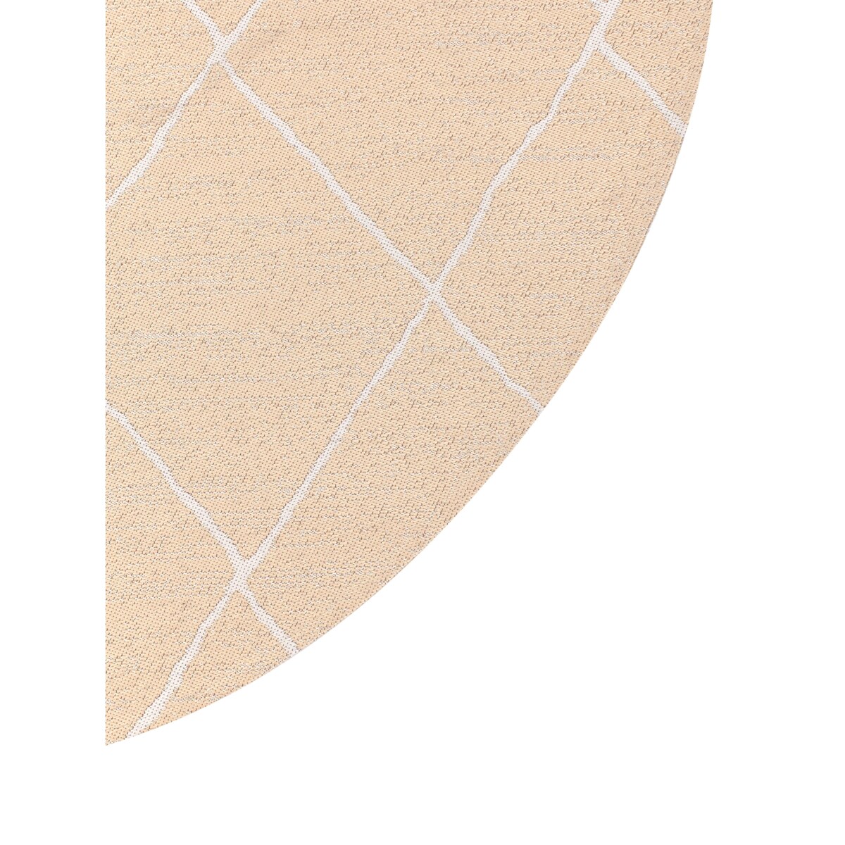 Dywan zewnętrzny GWALIOR Beżowy ø 120 cm