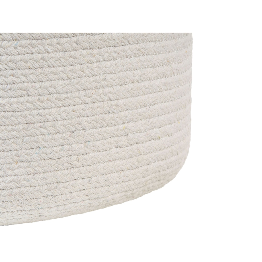 Puf ⌀ 46 cm biały DALAMA