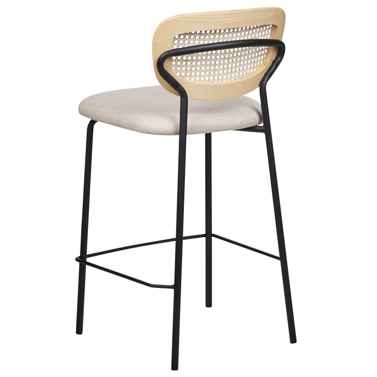 Zestaw 2 krzeseł barowych jasnobeżowy MAYETTA