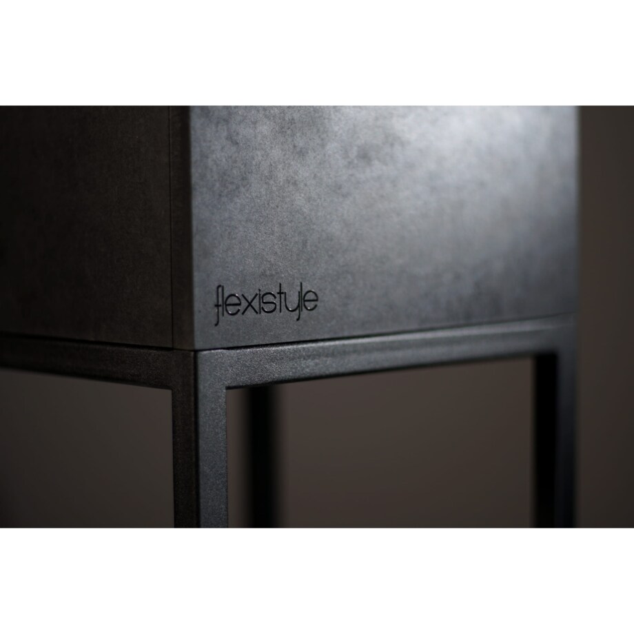 Kwietnik loftowy FIORINO metalowy 62x22x40 cm