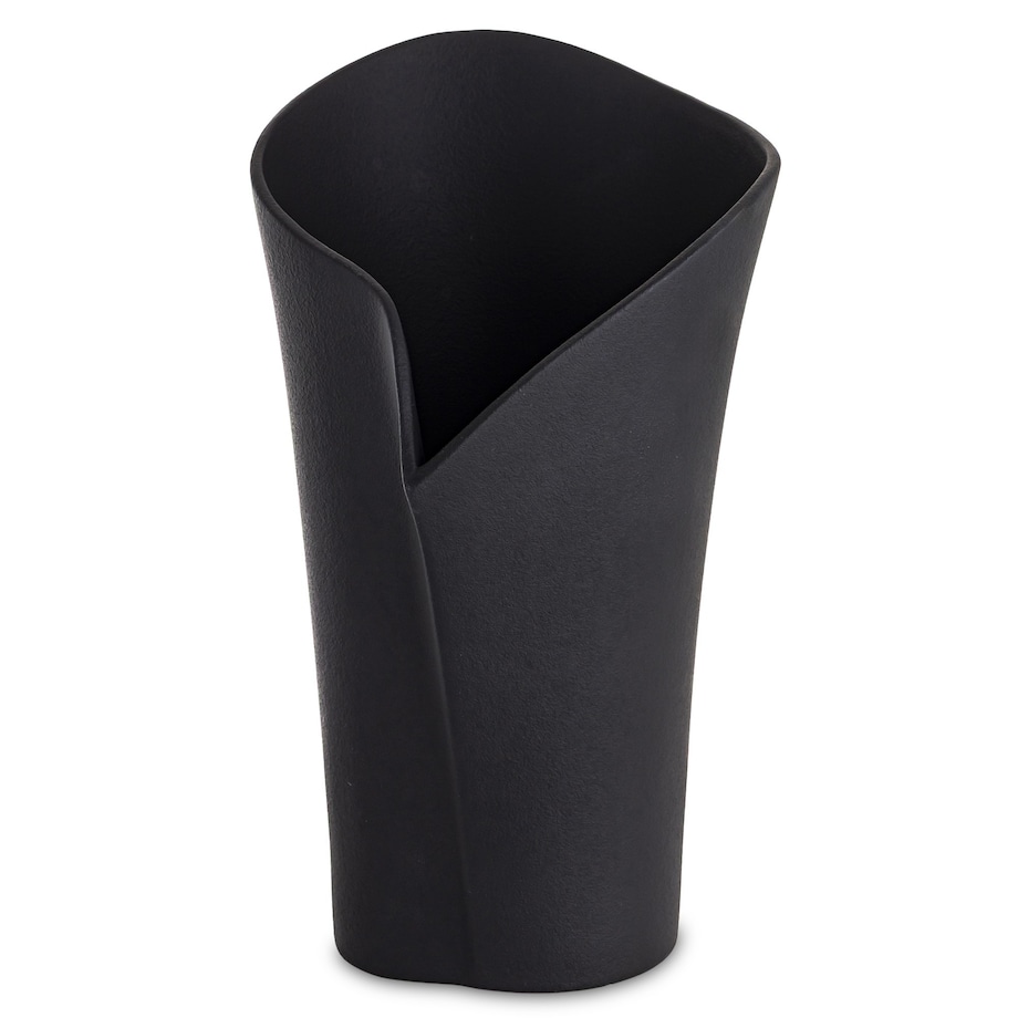 Wazon porcelanowy 33x19x19 cm LARRY czarny