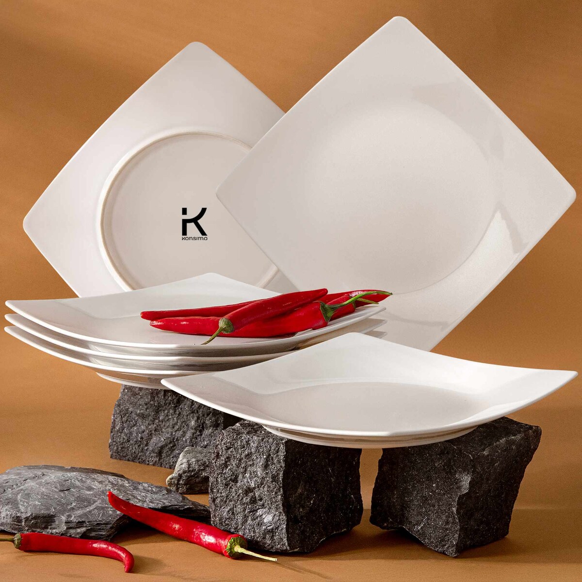 Konsimo EPIRI Talerz obiadowy 6szt.