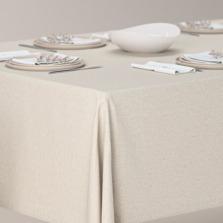 Obrus prostokątny 130 x 210 cm melanż szaro-beżowy