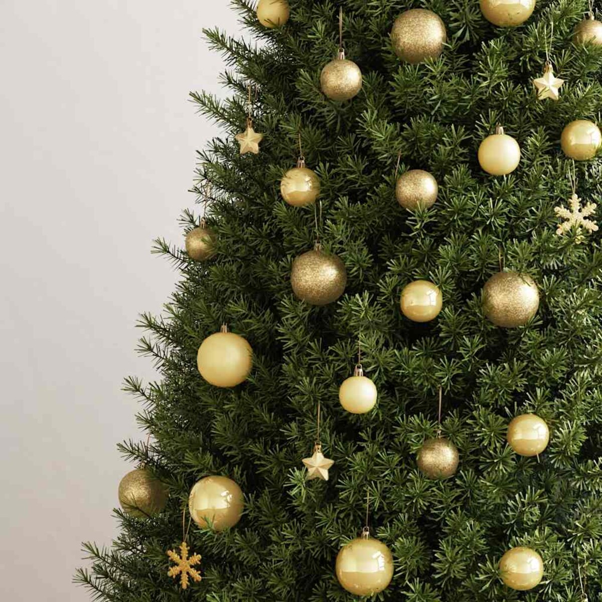 vidaXL 111-cz. zestaw ozdób świątecznych, złoty, polistyren