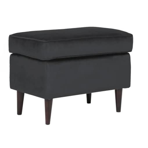 Pufa RON VELVET czarna