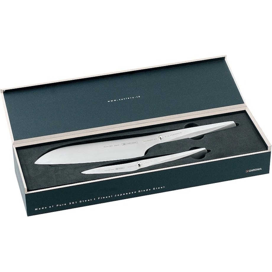 Nóż Santoku i nóż do obierania Type 301 w zestawie