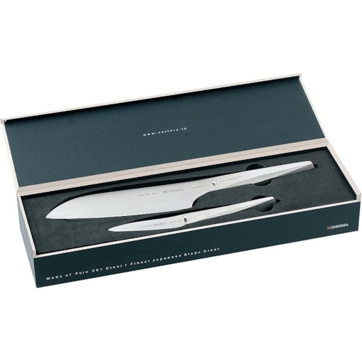 Nóż Santoku i nóż do obierania Type 301 w zestawie