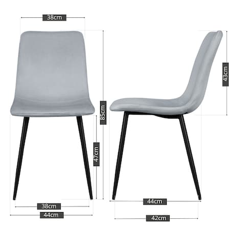 Krzesło tapicerowane welurowe klasyczne szare gładkie do salonu jadalni