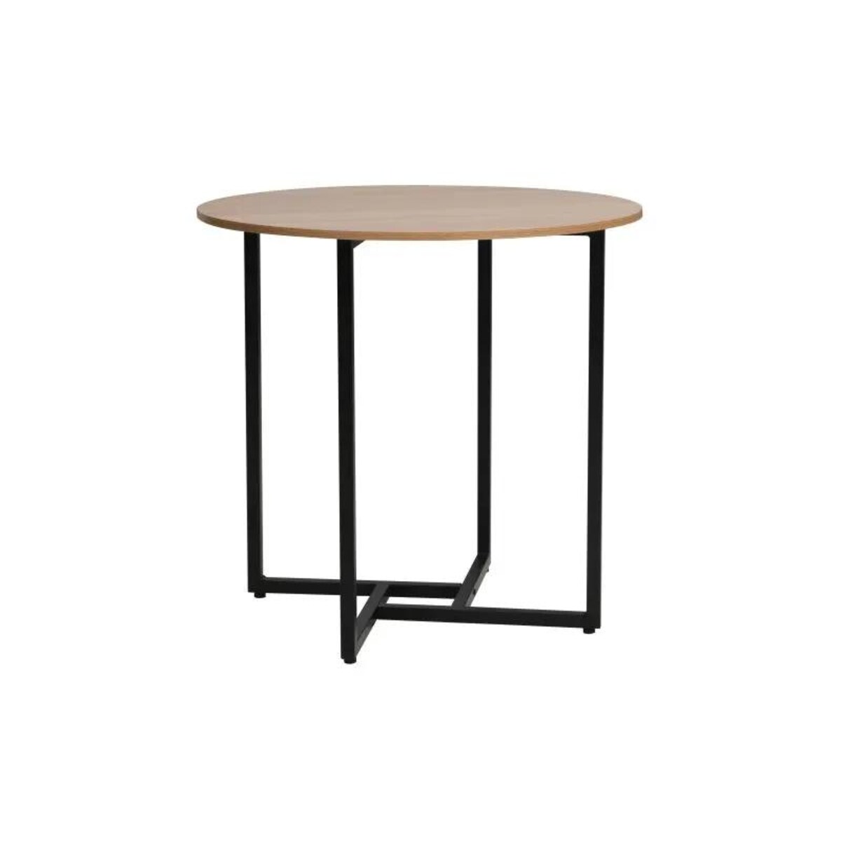 Stół okrągły ALTO II 80x80 dąb/czarny