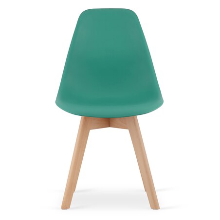 Krzesło do jadalni Kito Zielone, Nogi Naturalne 1 szt.