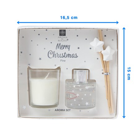 Zapach Do Domu Patyczki Zapachowe Świeczka Zestaw Sosna Święta Mikołajki