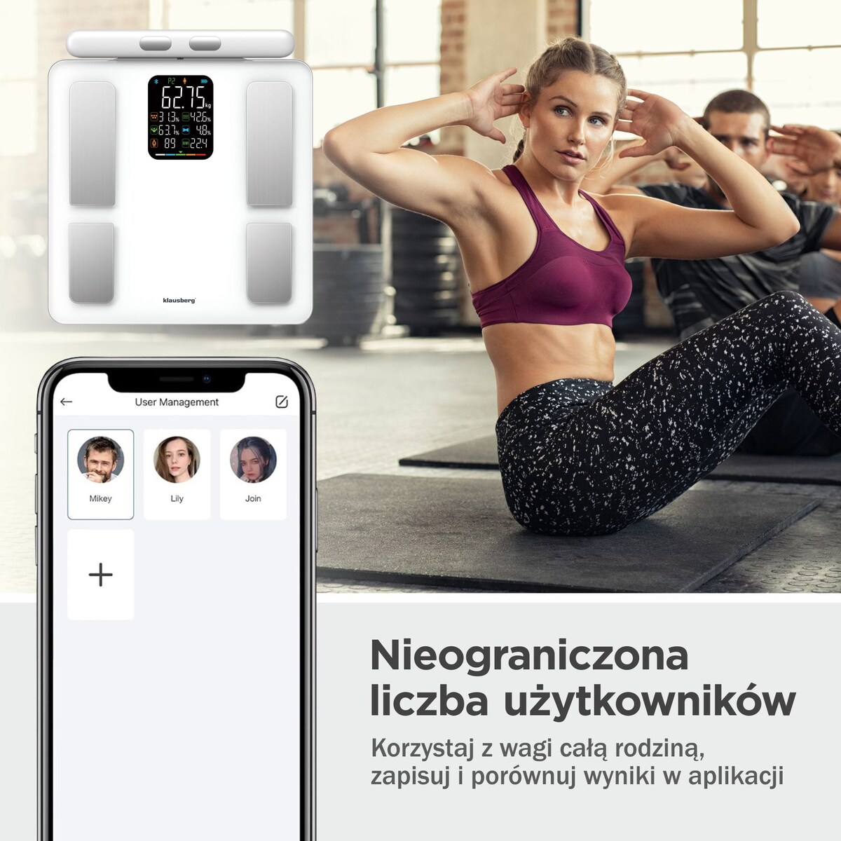 Klausberg analityczna waga łazienkowa KB7857