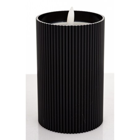 Świeca LED z tworzywa sztucznego14x8x8 cm CANDEL-2 czarna z timerem