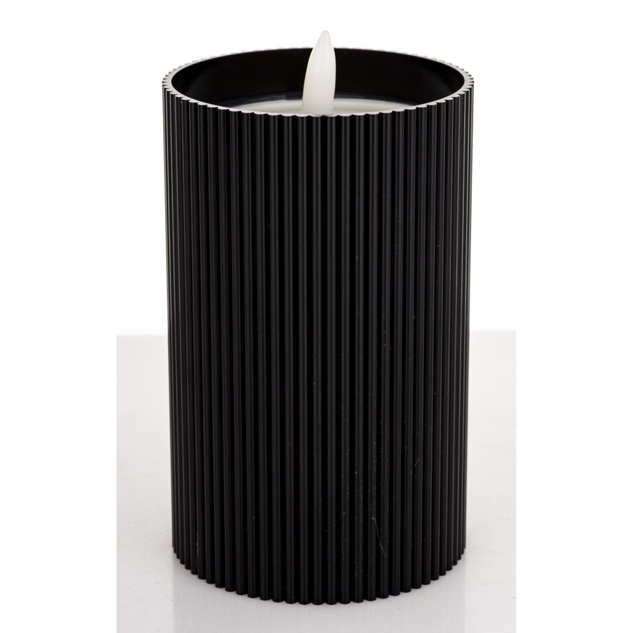 Świeca LED z tworzywa sztucznego14x8x8 cm CANDEL-2 czarna z timerem