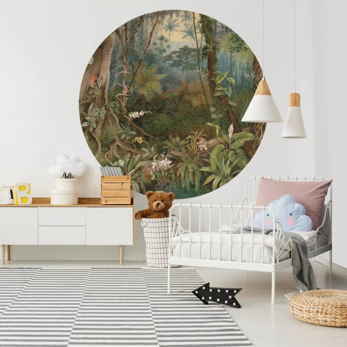 WallArt Okrągła fototapeta In the Jungle, 190 cm