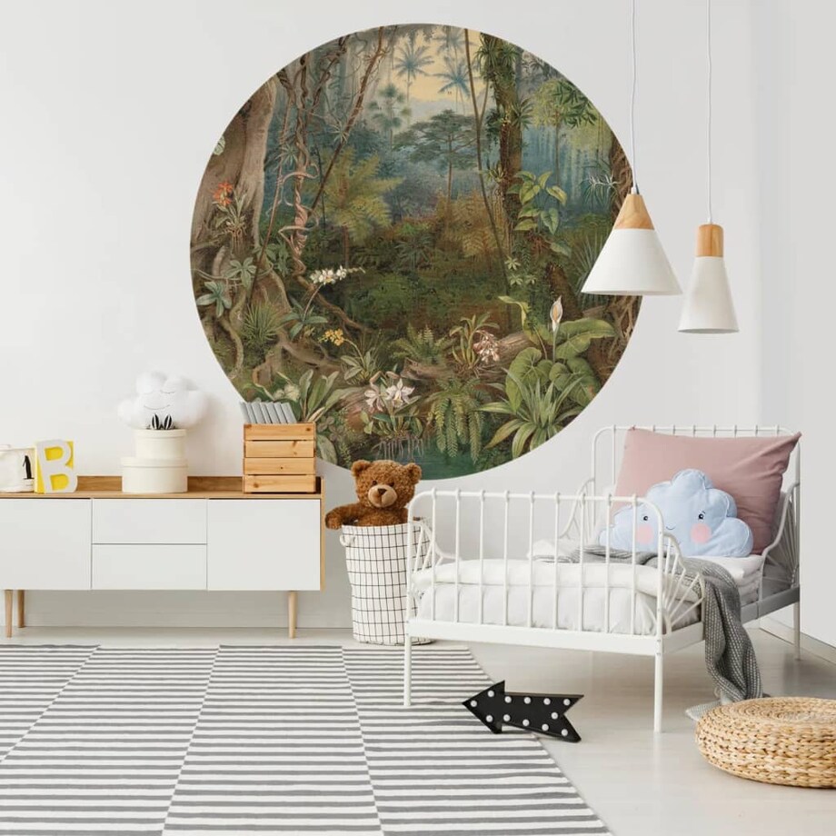 WallArt Okrągła fototapeta In the Jungle, 190 cm