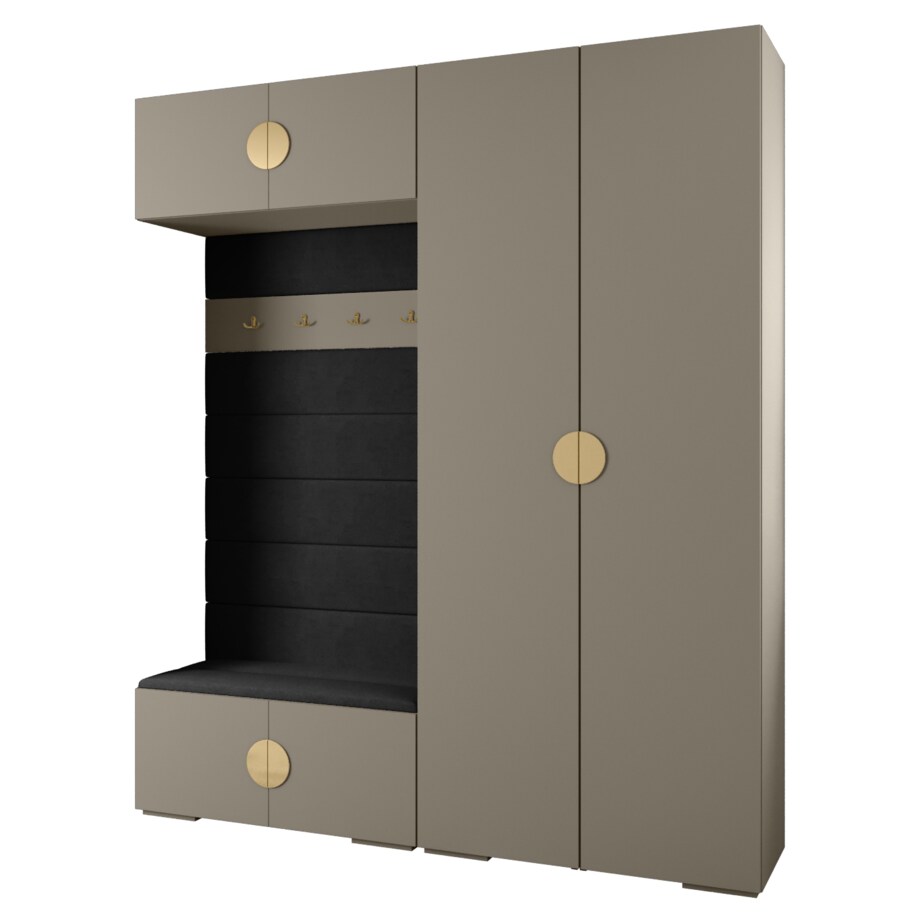 Garderoba do przedpokoju INOVA 4 Z18 kaszmir+złoty+manila18