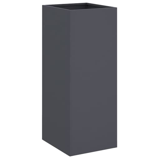 vidaXL Donica, antracytowa, 32x29x75 cm, stal