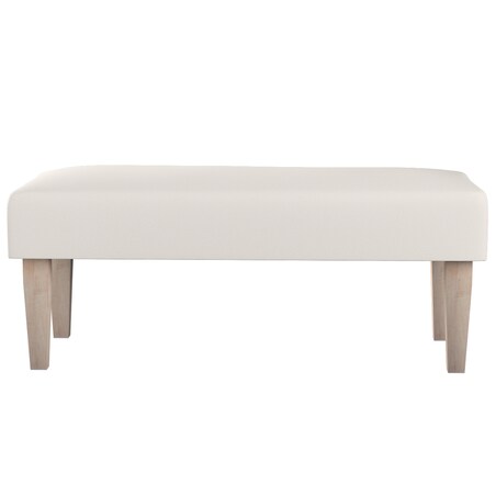 Ławka, kremowa biel, 100 x 40 x 40 cm, Etna