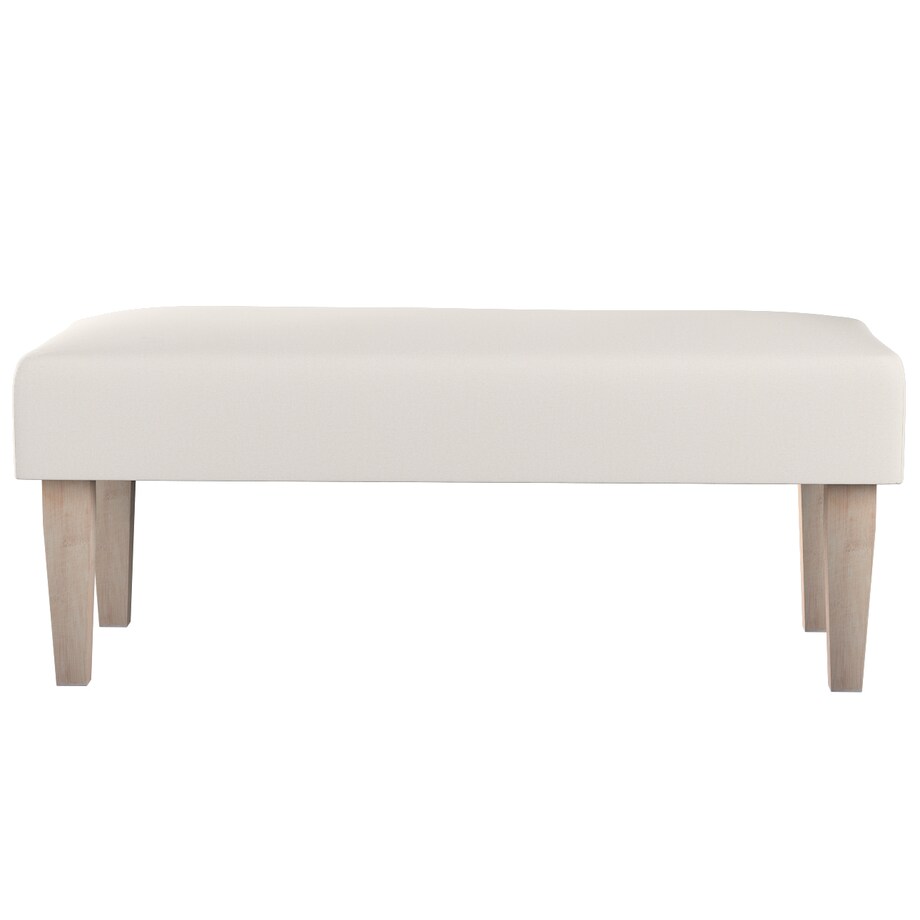 Ławka, kremowa biel, 100 x 40 x 40 cm, Etna