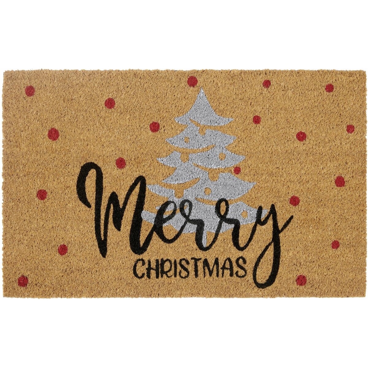 Gruba wycieraczka świąteczna 40x70cm MERRY CHRISTMAS, mata wejściowa