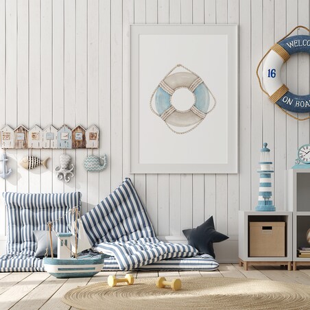 Plakat dla dzieci Koło ratunkowe 30x40