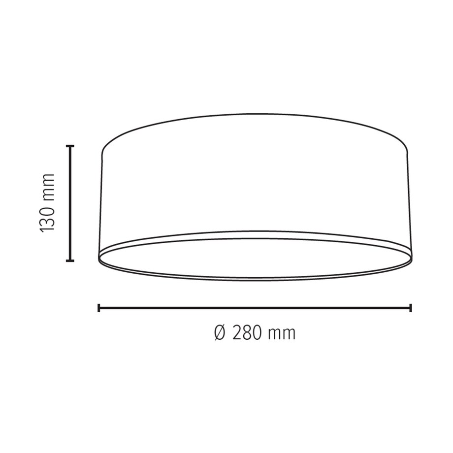 Lampa Sufitowa BRITOP Lighting 1xLED 13W Elegancka Brązowa Tkanina w Klasycznym Stylu, Polski Producent, 1 szt.