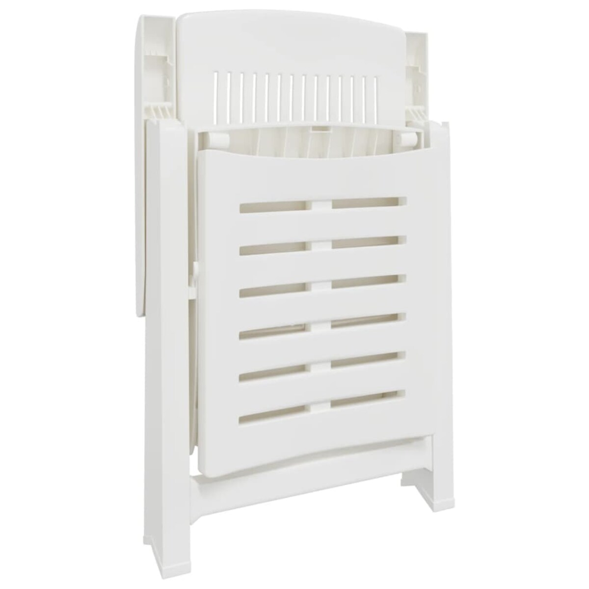 vidaXL Leżak, biały, plastik