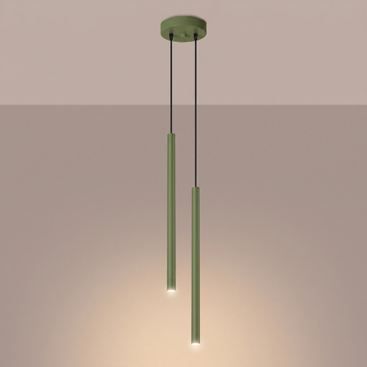 Lampa wisząca PASTELO 2 szałwiowa