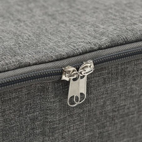 vidaXL Pojemnik do przechowywania, tkanina, 70x40x18 cm, antracytowy