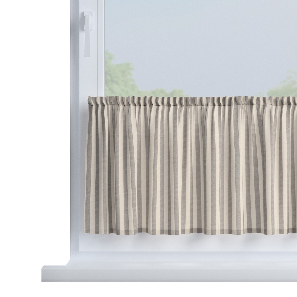 Zazdrostka prosta na metry 60x0 szaro-białe pasy (1,5cm)