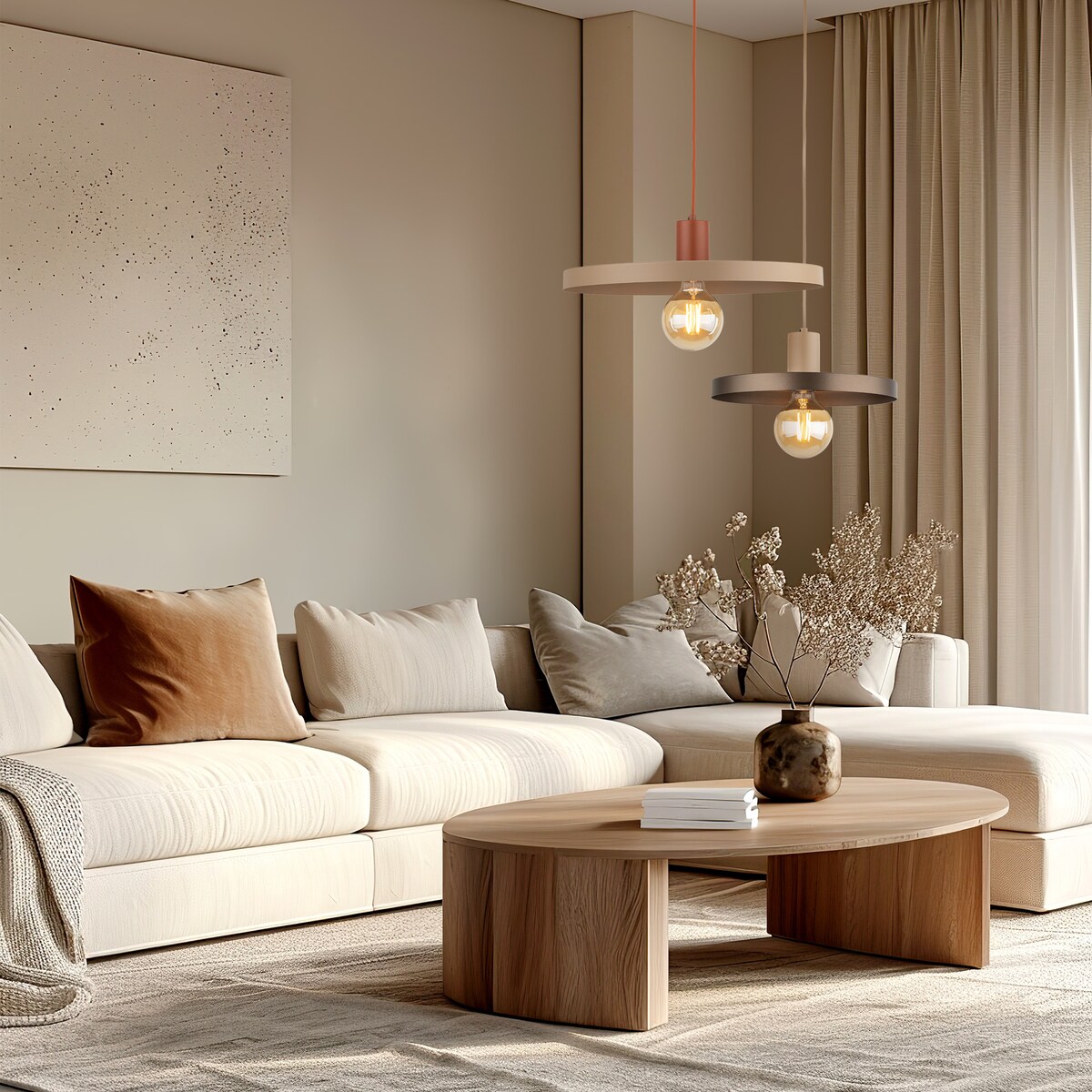 Lampa Wisząca SILA BRICK SABIA Ceglasty 40 cm E27 TK Lighting