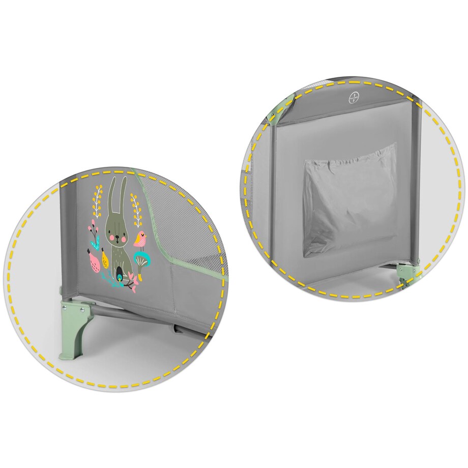 Łóżeczko turystyczne dla dziecka składane podróżne kojec Ricokids + materac + torba