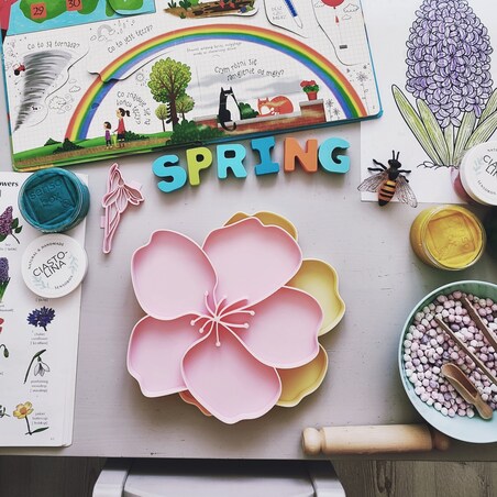 Eko panel sensoryczny kwiat jabłoni