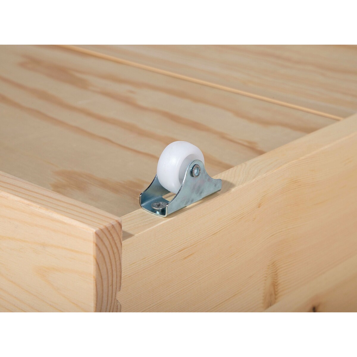 Zestaw 2 szuflad pod łóżko drewniany jasny RUMILLY