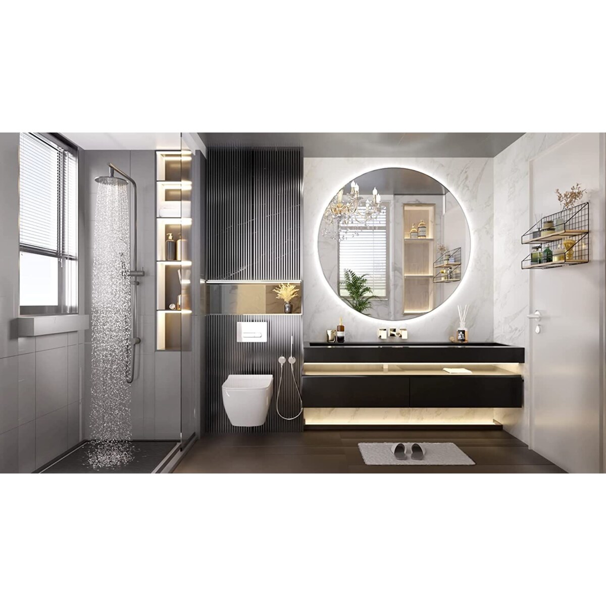 LUSTRO ŚCIENNE LED 50cm HZJ050